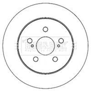 Borg & Beck Front & Rear Brake Discs & Pads fits Toyota Prius 2008-2016 1.8
