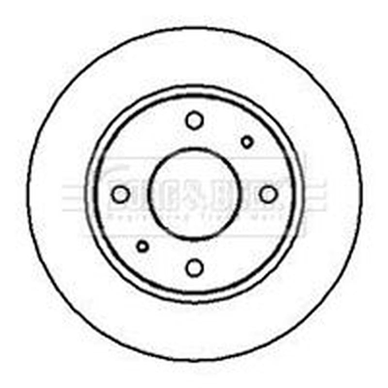 Borg & Beck Front & Rear Brake Discs & Pads fits Hyundai Coupe I 1999-2001