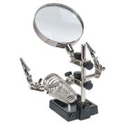 Sealey Mini Robot Soldering Stand with Magnifier & Iron Holder SD150H Sealey - Dynamic Drive