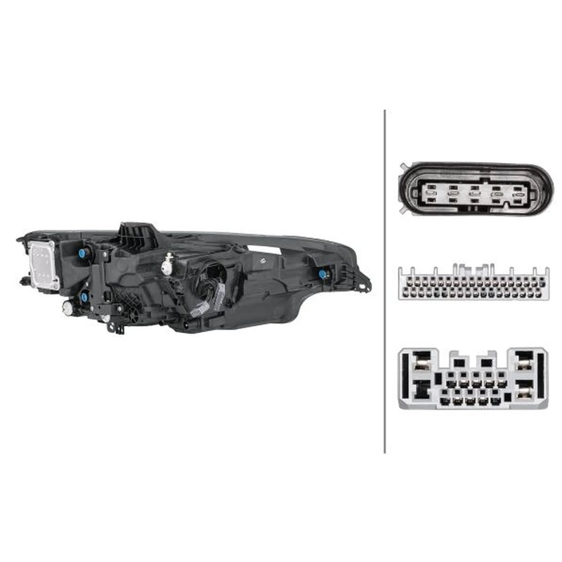 Hella Headlight Headlamp LED Left 1LX 013 502-931
