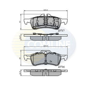Comline Front & Rear Pads fits Mini Mini 2006 on