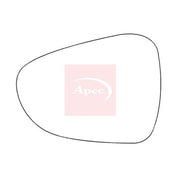 Apec Exterior Wing Mirror Glass Left fits Citroën C3 II 2009-2016