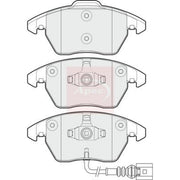 Apec Front Brake Pad Set fits Audi Tt 2006-2014 1.8 2.0