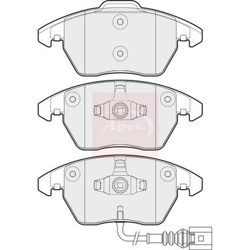 Apec Front Brake Pad Set PAD1731