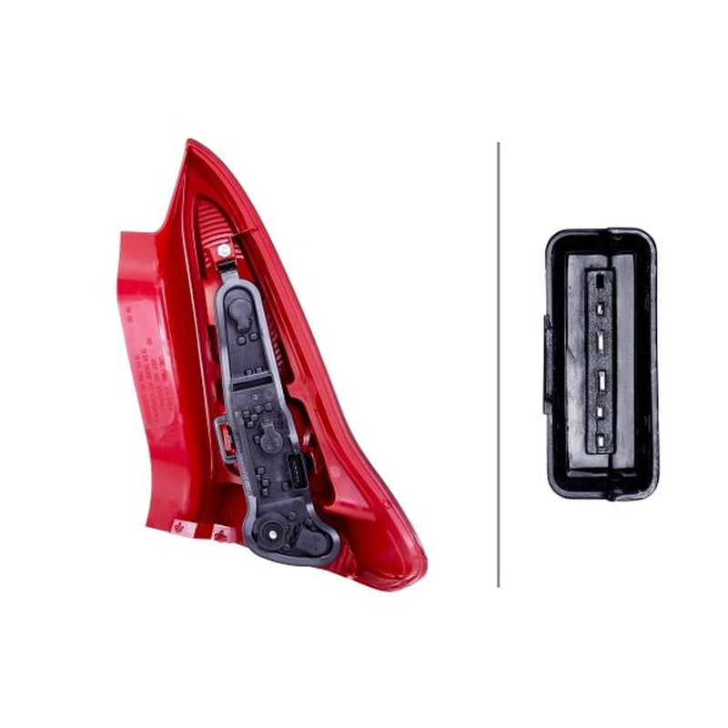 Hella Tail Light / Lamp PY21W Left fits Citroën C4 2004-2011 1.4 1.6 2.0