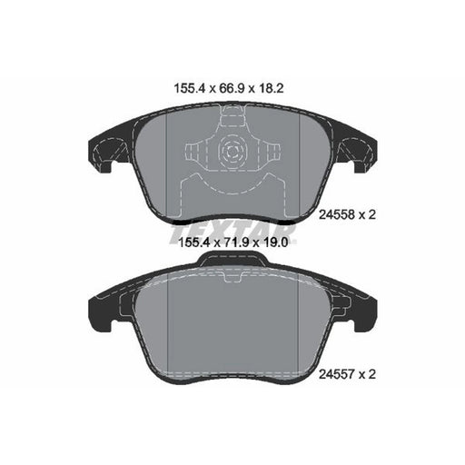 Textar Front Brake Pad Set 2455801