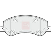 Apec Front Brake Pad Set fits VW Amarok 2010-2022 2.0