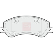 Apec Front Brake Pad Set PAD1816