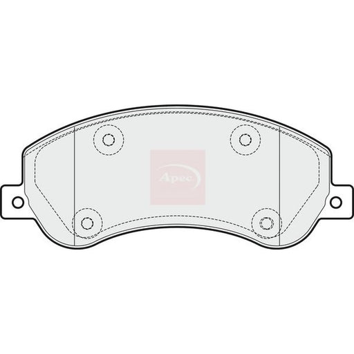 Apec Front Brake Pad Set PAD1816