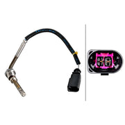 Hella Exhaust Gas Temperature Sensor after soot particulate filt fits Audi A4 B8