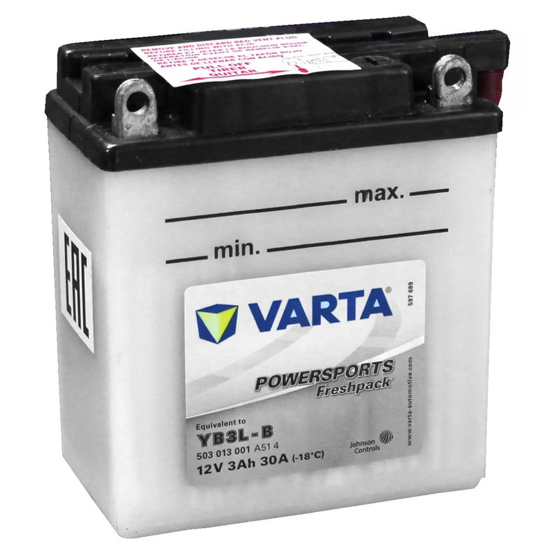 VARTA Motorcycle Battery 12V 3Ah Powersports Freshpack