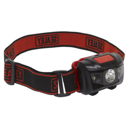 Sealey Head Torch 3W SMD & 2 Red LED 3 x AAA Cell HT03LED Sealey - Dynamic Drive