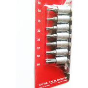 Teng Tools 1/4" TX Bit Socket Clip Rail Set 8 Pieces Teng Tools - Dynamic Drive