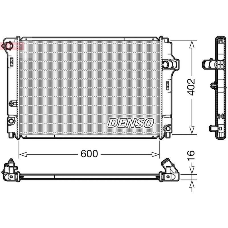 Denso Engine Radiator fits Toyota Yaris Hatchback 2015-2020 1.5