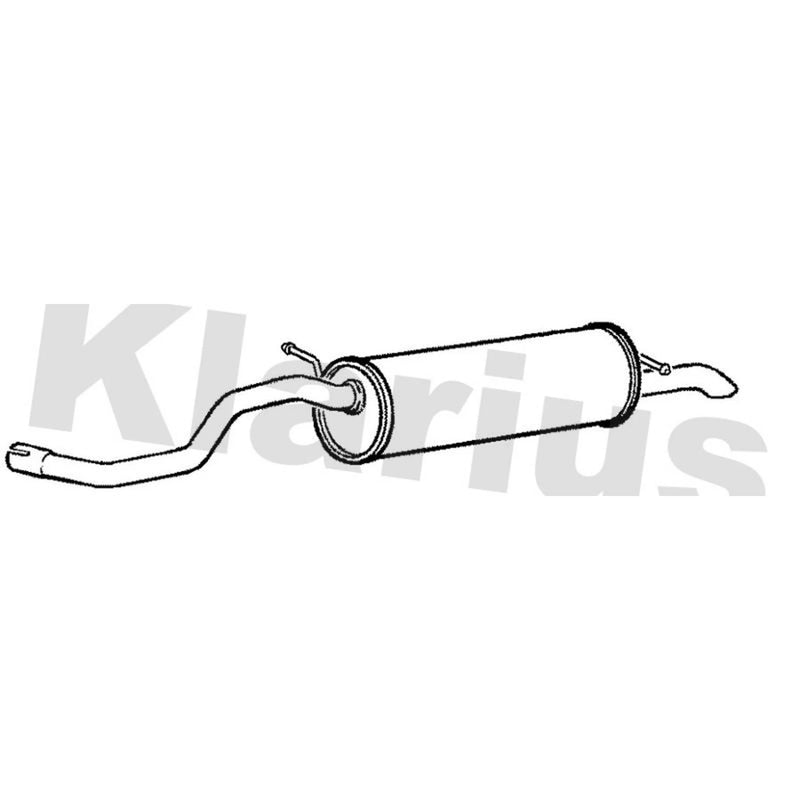 Klarius Box With Tail Pipe Rear fits Seat Ibiza 2008-2012 1.6