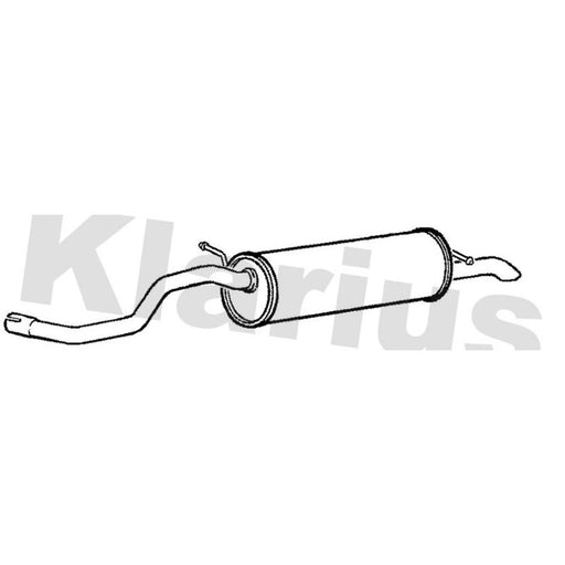 Klarius Box With Tail Pipe Rear fits Seat Ibiza 2008-2012 1.6