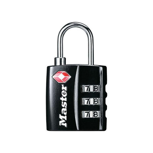 Master Lock TSA 3-Digit Combination Black Finish 30mm Padlock Master Lock - NN4 Online