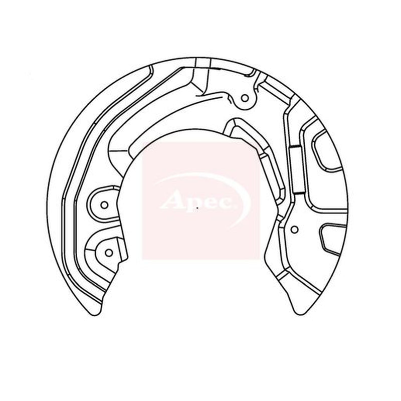 Apec Brake Disc Splash Guard Front Right fits Alpina D3 2005-2008 2.0