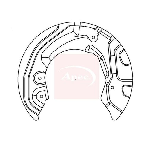 Apec Brake Disc Splash Guard Front Right fits Alpina D3 2005-2008 2.0