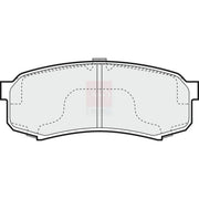 Apec Rear Brake Pad Set fits Mitsubishi Pajero/Shogun IV 2006-2007 3.2 3.8