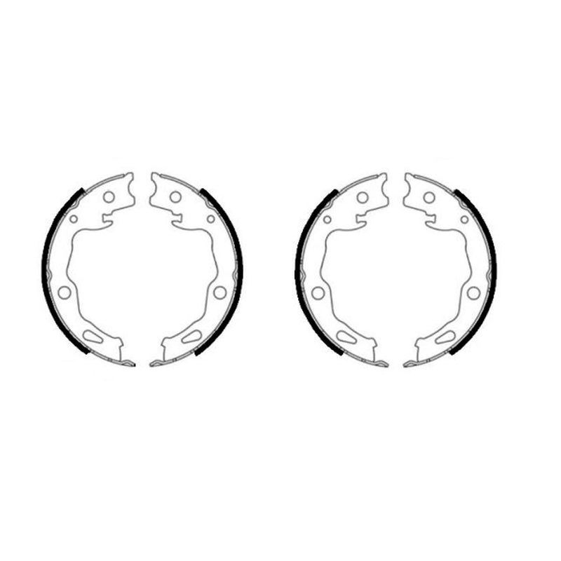 Mintex Parking Brake Shoe Set fits Renault Koleos II 2016 on 1.6 2.0