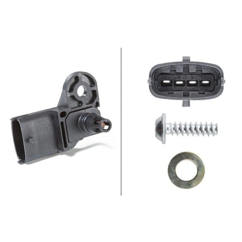Hella Turbo Boost Pressure Sensor fits Fiat Linea 2007 on 1.4