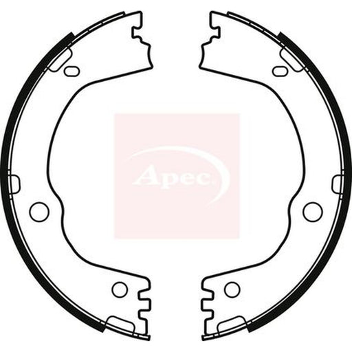 Apec Parking Brake Shoe Set fits Hyundai Santa Fé II 2009-2012 2.0 2.2