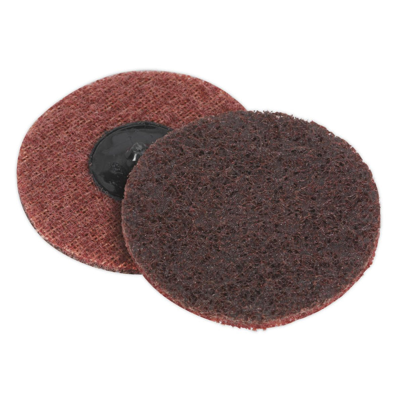 Sealey Quick Change Preparation Pad 75mm Medium Pack of 10 PTCQC75M Sealey  - Dynamic Drive