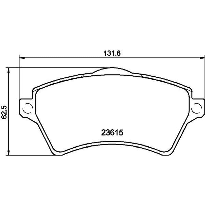 DON Front Brake Pad Set fits Land Rover Freelander I 1998-2006 1.8 2.0 2.5