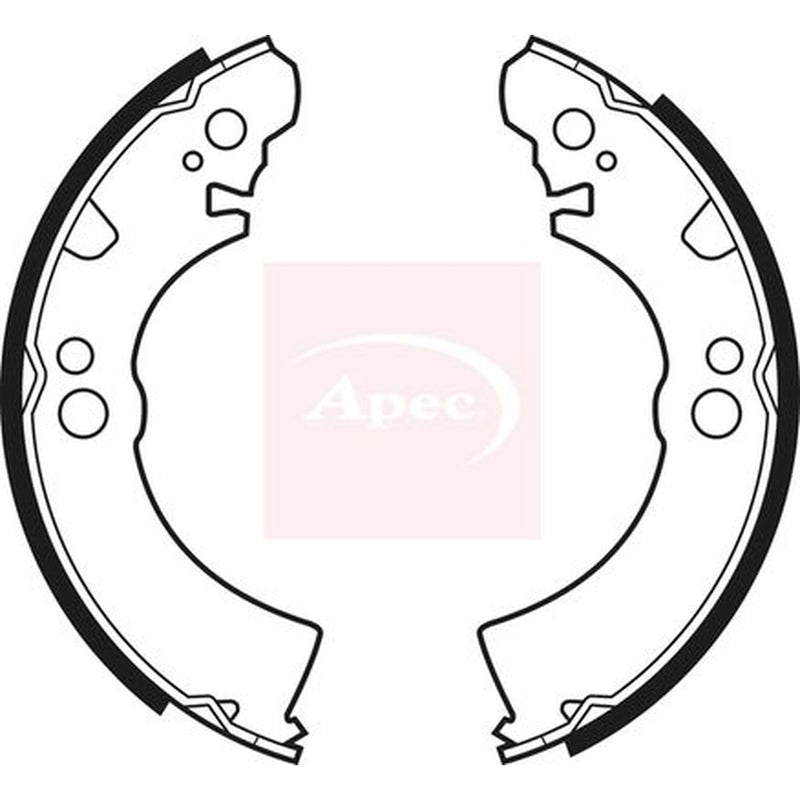 Apec Brake Shoe Set Axle Kit fits Nissan Figaro 1991-1992 1.0