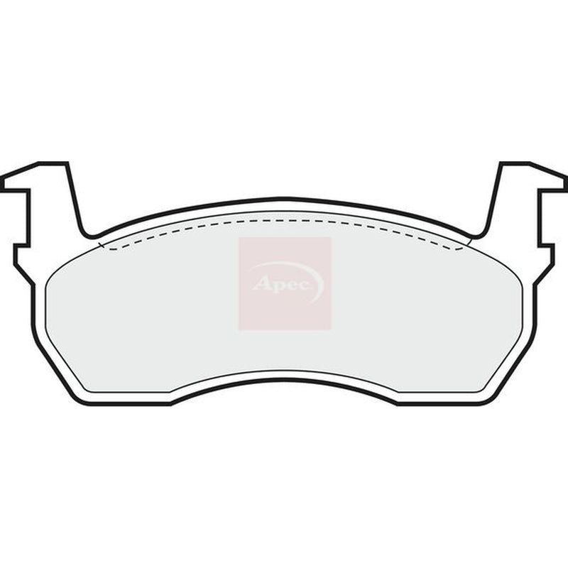Apec Front Brake Pad Set fits Nissan Micra I 1982-1992 1.0 1.2