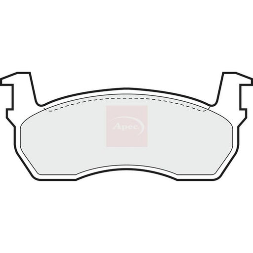 Apec Front Brake Pad Set fits Nissan Micra I 1982-1992 1.0 1.2
