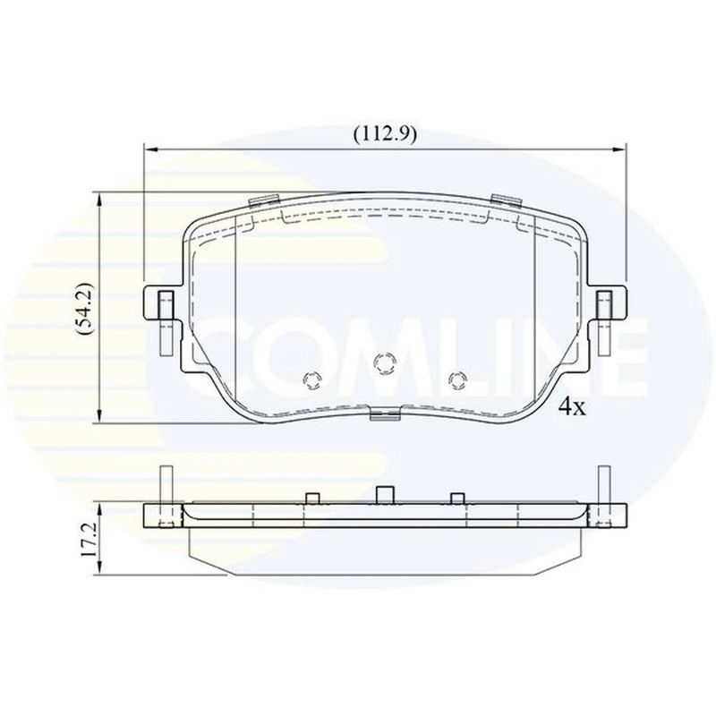 Comline Front & Rear Brake Discs & Pads fits Mercedes-Benz A-Class 2018-2019