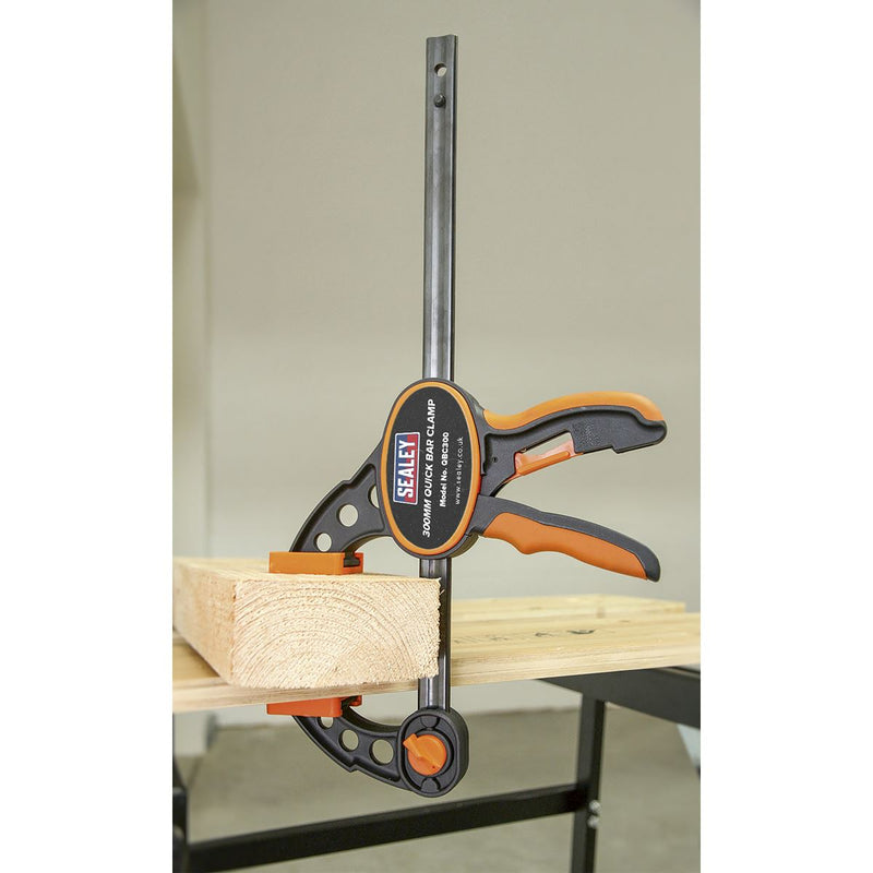 Sealey Quick Bar Clamp 300mm QBC300 Sealey - Dynamic Drive