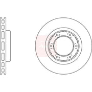 Apec Front Brake Discs & Pads fits Toyota Land Cruiser 80 1990-1997 4.2 4.5