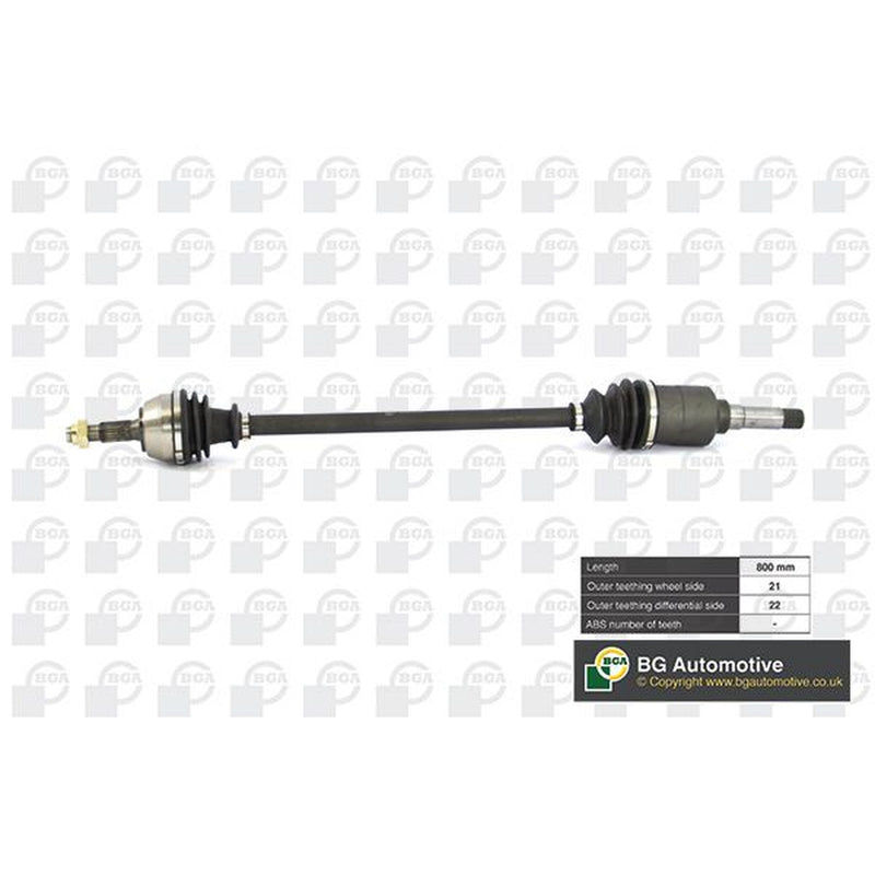 BGA CV Drive Shaft Driveshaft Front Right fits Citroën Ax 1986-1998 1.3
