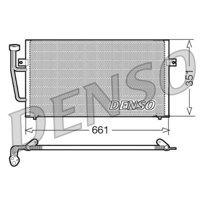 Denso Air Conditioning Condenser fits Mitsubishi Carisma 1996-2000 1.9