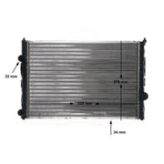 Mahle Engine Radiator fits VW Passat B3/B4 1988-1997 1.6 1.8 2.0