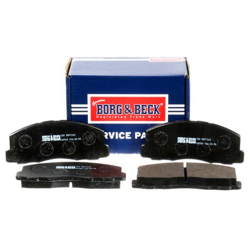 Borg & Beck Front Brake Discs & Pads fits Mitsubishi Galant 1987-1992 1.8 2.0