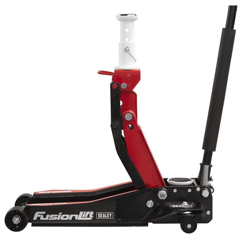 Sealey Low Profile High Lift Trolley Jack with Rocket Lift 2/3 Tonne 3200LEHL Sealey - Dynamic Drive