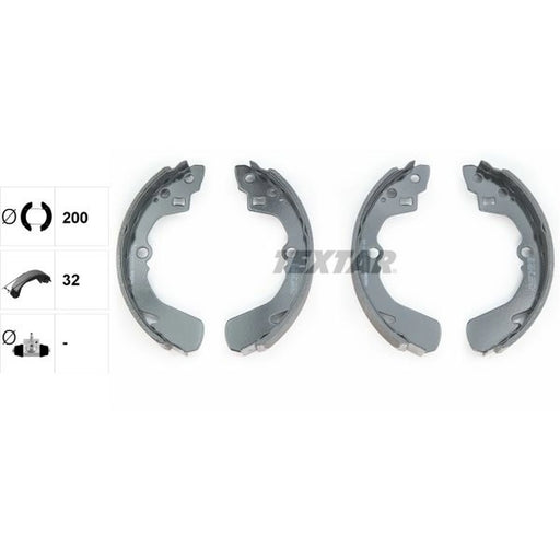 Textar Brake Shoe Set Axle Kit 91039001