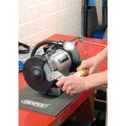 Draper Bench Grinder With Worklight, 150mm, 370W 05095 Draper - Dynamic Drive