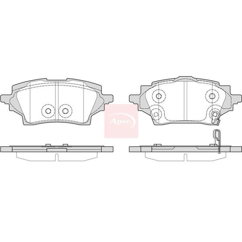 Apec Rear Brake Pad Set PAD2375