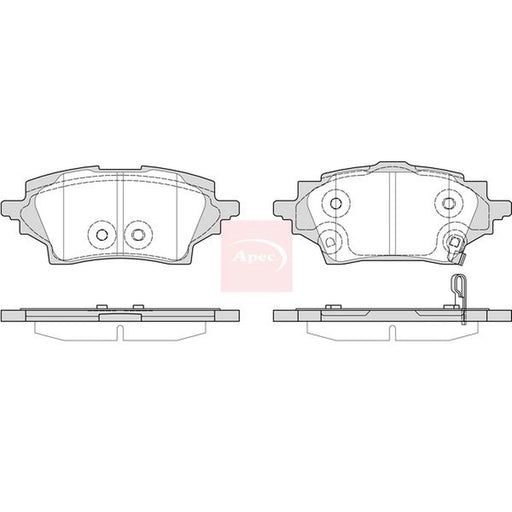 Apec Rear Brake Pad Set PAD2375