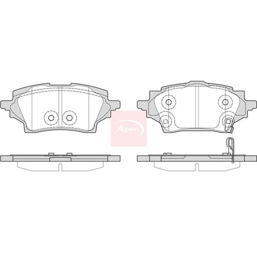 Apec Rear Brake Pad Set fits Mazda 2 2022 on 1.5