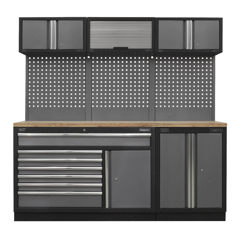 Sealey Superline Pro 2.04m Storage System Pressed Wood Worktop APMSSTACK11W Sealey - Dynamic Drive