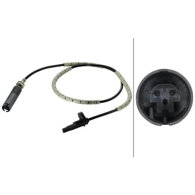 Hella ABS Wheel Speed Sensor Rear fits BMW 1 2005-2013