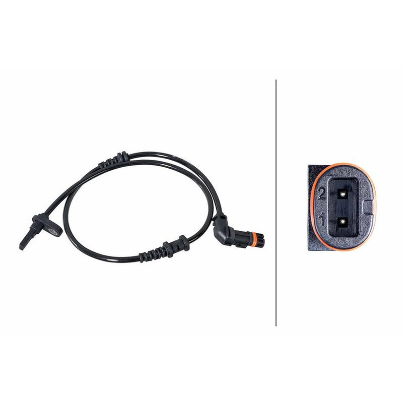 Hella ABS Wheel Speed Sensor Front fits Mercedes-Benz A-Class 2004-2012