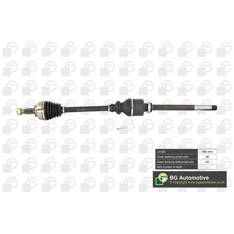 BGA CV Drive Shaft Driveshaft Front Right fits Citroën C5 III 2008-2015 1.6 1.8