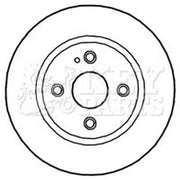 Key Parts Front Brake Vented Discs & Pads fits Mazda 2 2007-2015 1.3 1.4 1.5 1.6